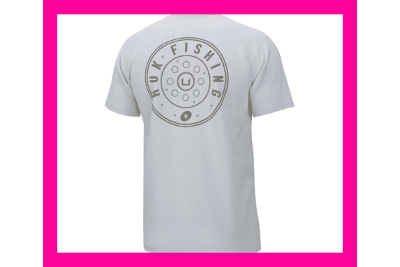 Huk Reel On Short Sleeve Shirt White S — New listing photo
