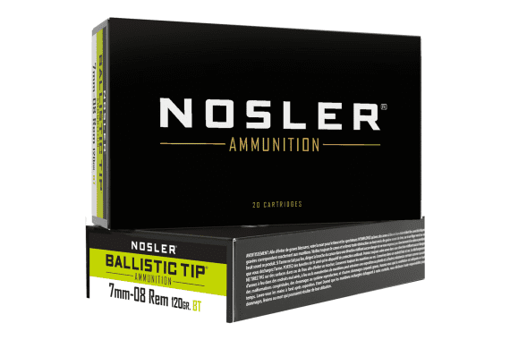 Nosler Ballistic Tip Rifle Ammunition 7mm-08 Rem. 120 Gr. Bt Sp 20 Rd. — New listing photo