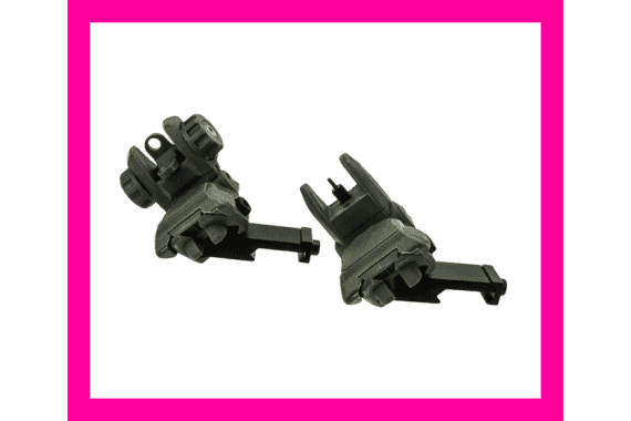 Tacfire AR-15 45 Degree/Low Profile Pop Up Sights OD Geen Polymer — New listing photo