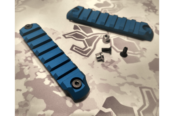 7-Slot Keymod Accessory Rails- Two Pack Blue — New listing photo