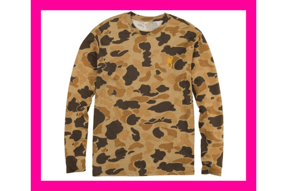 Browning Wasatch Long Sleeve T-Shirt Vintage Tan Camo S — New listing photo