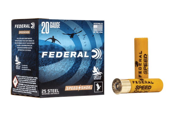 Federal Speed Shok 20ga 3" 1 - 1550fps 7-8oz 25rd 10bx-cs — New listing photo