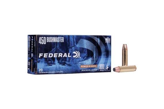 Federal Power-shok Rifle Ammo 450 Bushmaster 300 Gr. Sp 20 Rd. — New listing photo