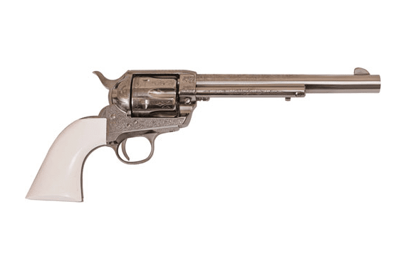 Cimarron Frontier .357 Pw Fs - 7.5" Engraved Nickel-ivory — New listing photo