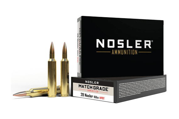 Nosler Match Grade 28 - 168gr Custom Hpbt 20rd 10bx-cs — New listing photo