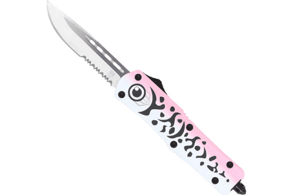 Cobratec Medium Fs3 Otf Pink - Lure 3" Drop Point Serrated Ss — New listing photo