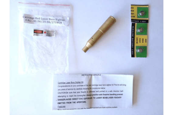 New Brass Laser Bore Sighter Fits .30-06/.25-06/.270 BoreSight Boresighter — New listing photo