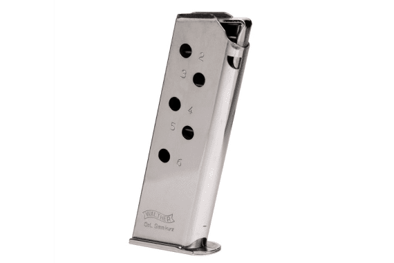 Walther Arms Magazine Ppk 380acp 6rd Nickel — New listing photo
