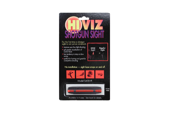 Hiviz Shotgun Front Sight - Magnetic Rib .328-.437" Red — New listing photo