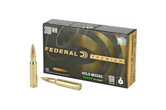 Fed Gold Mdl 308wn 168gr Bthp 20-200 — New listing photo