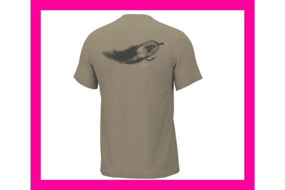 Huk Streamer Fly Short Sleeve Shirt Overland Trek M — New listing photo