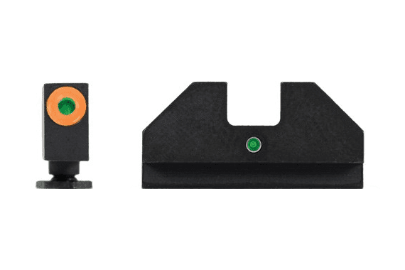 Xs F8 Ngt Sgt Set For Glock 43 - W- Frnt Org Dot-rear Wide Ntch — New listing photo