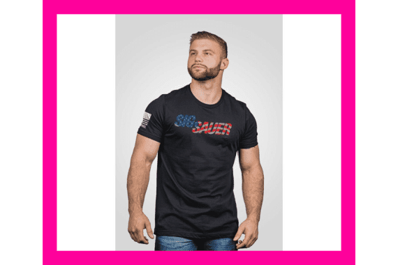 Nine Line Sig Sauer USA Flag Short Sleeve Shirt Black 2XL — New listing photo