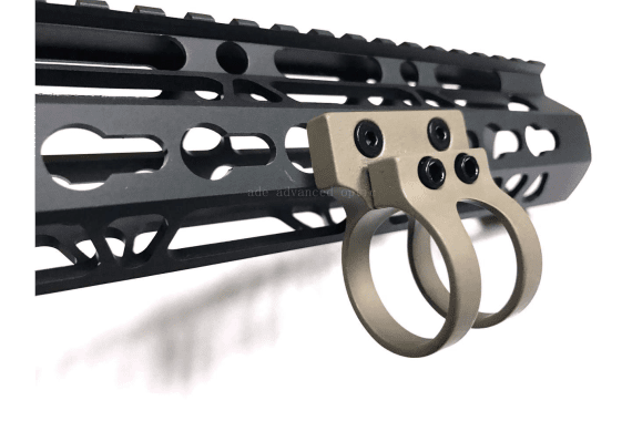 FDE! Tactical Offset 1″ inch Flashlight Mount for Keymod Quad Rail Handguard Flat Dark Eearth for surefire — New listing photo
