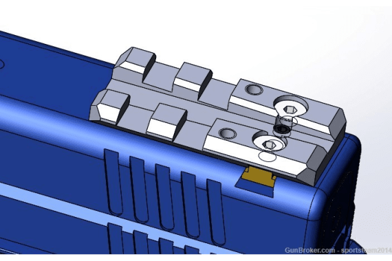 PICATINNY RAIL Mount Plate for Glock 17 19 For Doctor,Trijicon RMR Red Dot — New listing photo