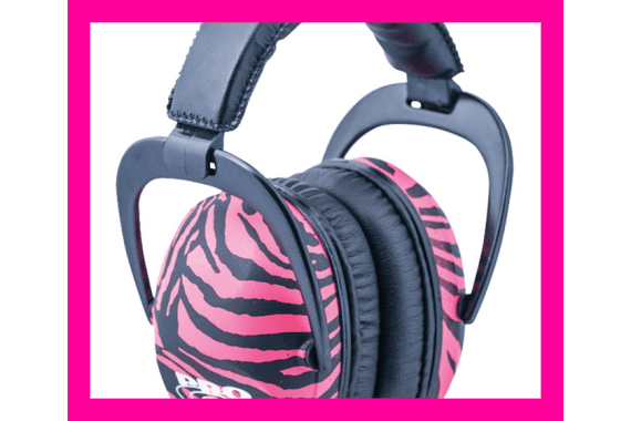 ProEars Ultra Sleek Pink Zebra — New listing photo