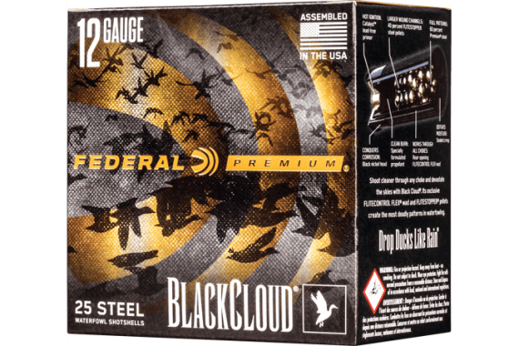 Federal Black Cloud 12ga 3" - 1450fps 1.25oz 2 25rd 10bx-cs — New listing photo