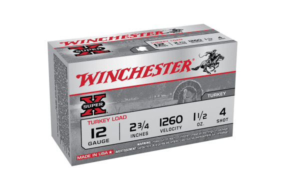 Winchester Super-x Magnum Turkey Load 12 Ga. 2.75 In. 1 1-2 Oz. 4 Shot 1... — New listing photo