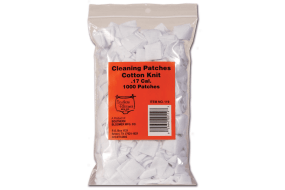 Cotton Knit Cleaning Patches - .17 Caliber Rifle, 1000 Bulk Bag — New listing photo
