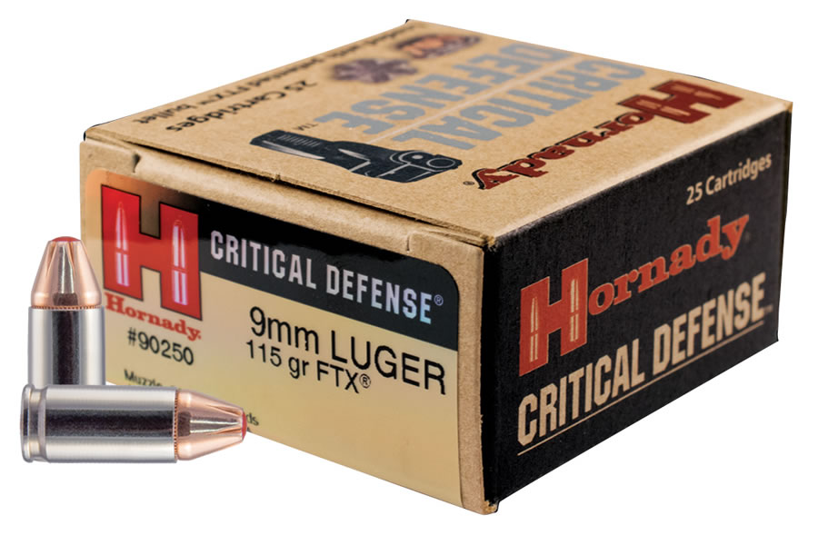 Hornady Critical Defense 9mm 115gr FTX 25 Rds — New listing photo
