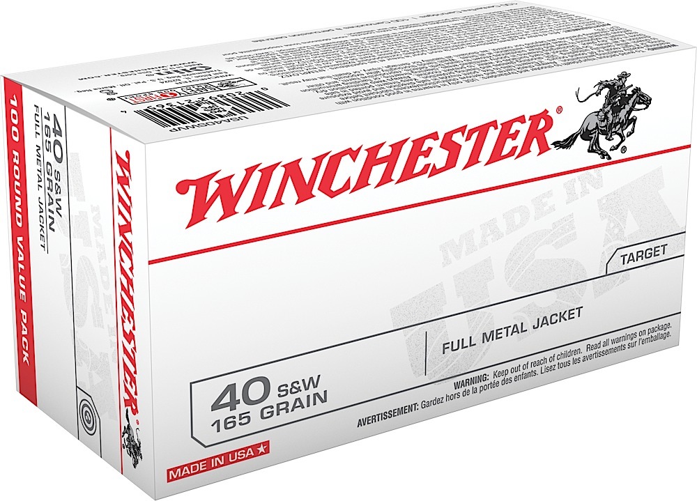 Winchester White Box .40 S&W 165gr FMJ 100 Rds — New listing photo