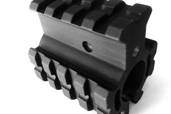 Quad Rail Height Gas Block with Quad Rail