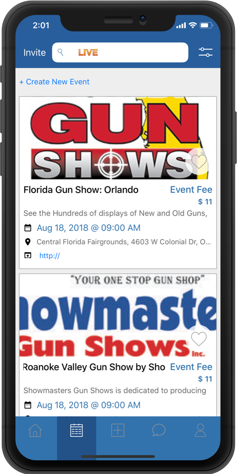 weapon depot live events