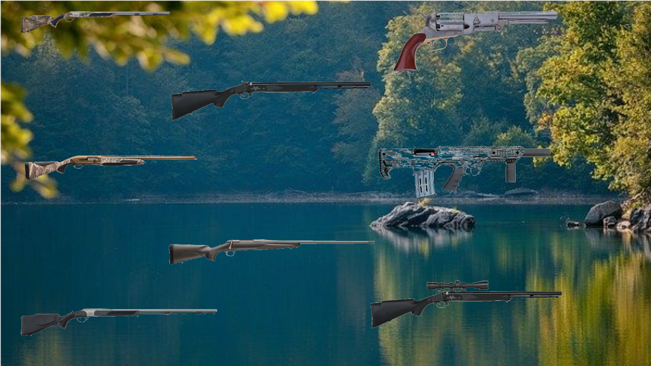 GROUP OF GUNS