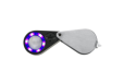 10x21mm UV/LED Triplet Illuminated Loupe/magnifier -Dual Light (white & UV)