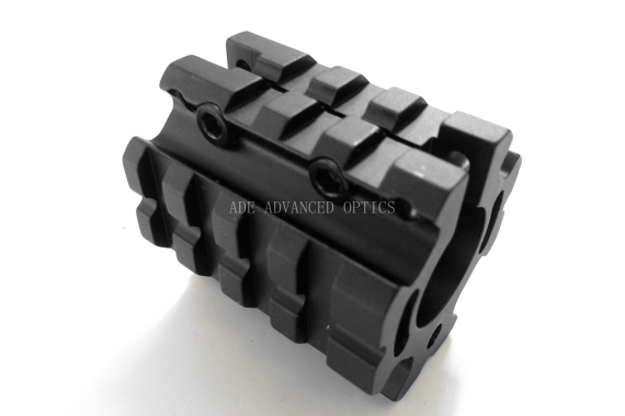 223/5.56 Quad Rail Gas Block Clamp on Barrel Mount Rolled Pin fit .750″ Barrel