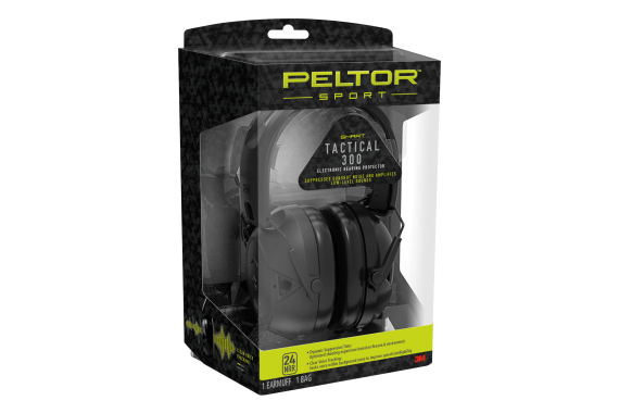 3M Peltor  Sport Tactical 300 Electronic Hearing Protection 24 dB Black