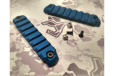 7-Slot Keymod Accessory Rails- Two Pack Blue