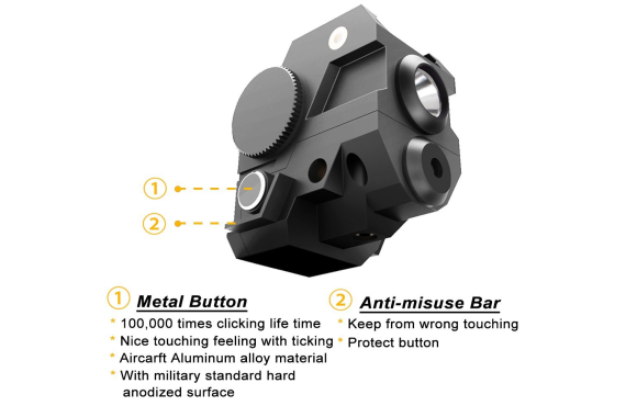 ADE ALCB Super Compact Green LASER+FLASHLIGHT sight Fits All sub-compact pistol Springfield,Smith Wesson SW MP, Ruger, Taurus,Glock,Bersa,Beretta,HK,Taurus,Walther,Springfield,Sig Sauer