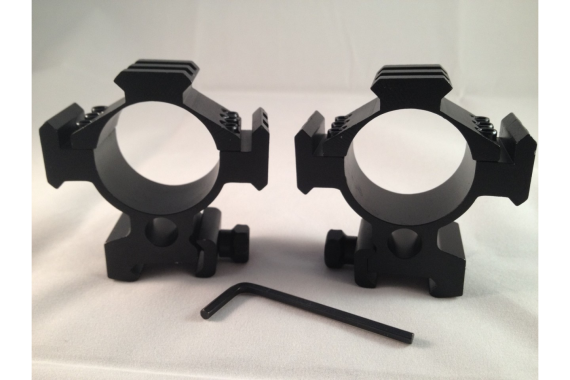Ade Advanced Optics 34mm Tactical Mounts for Rifle Scope Rings with 3 Side Rails