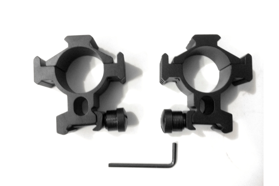 Ade Advanced Optics 34mm Tactical Mounts/rings (Pair) for Rifle Scope Picatinny Rails on Three Side