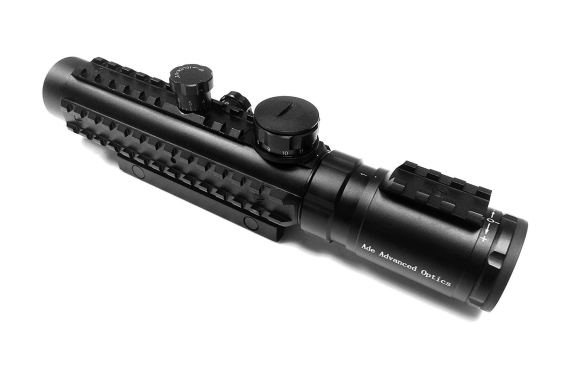 Ade Advanced Optics BE1-3X30IR Premium Illuminated Red Cross Electro Sight Riflescope, 1-3×30 Rifle Scope