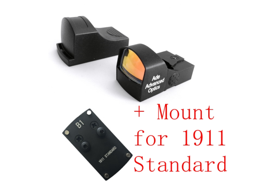 Ade Optics Compact MINI Red Dot Reflex Sight Pistol for Colt 1911 Standard