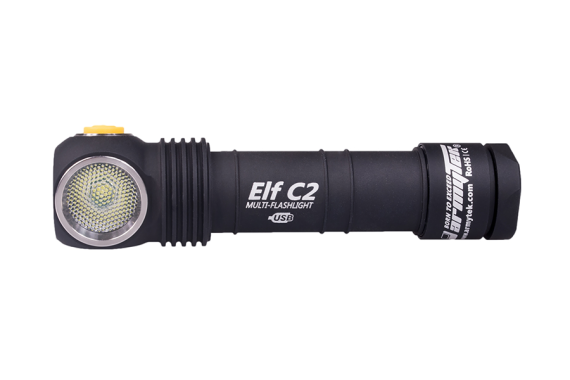 Armytek Elf C2 XP-L Micro-USB (White) + 18650 Li-Ion/LED flashlight