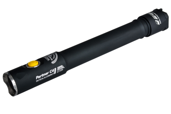 Armytek Partner C4 Pro v3 XHP35 (Warm). Silver./LED flashlight
