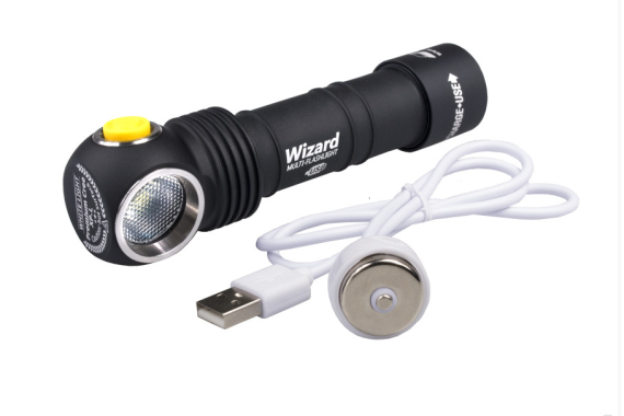 Armytek Wizard Pro v3 XHP50 Magnet USB (White) + 18650 Li-Ion/LED flashlight