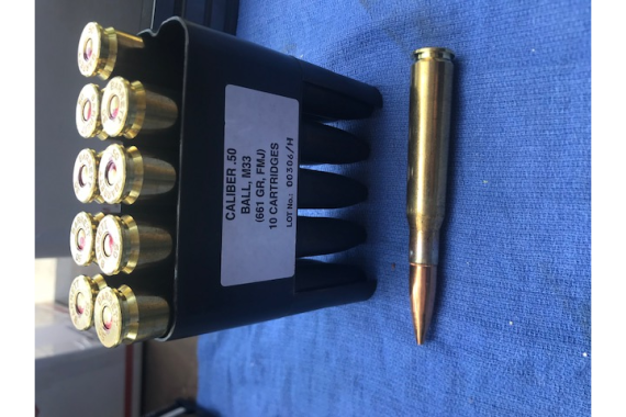 Barrett .50 BMG Ball ammunition