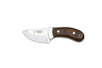 Cudeman Skinner Knife with 7.5 cm Molybdenum Vanadium Steel Blade & Red Stamina Handle + Brown Leather Sheath