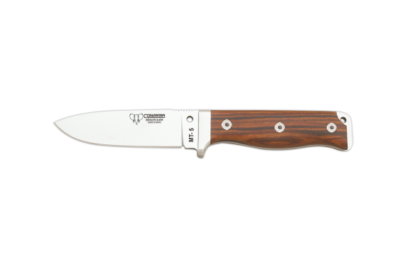 Cudeman Tactical & Survival Knife with 11 cm Böhler N-695 Steel Blade & Cocobolo Wood Handle + Brown Leather Sheath