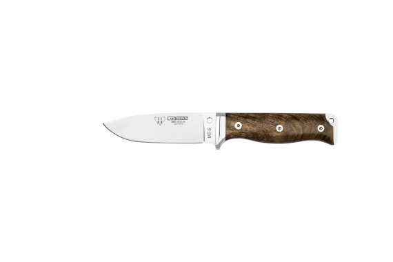 Cudeman Tactical & Survival Knife with 11 cm Böhler N-695 Steel Blade & Walnut Wood Handle + Brown Leather Sheath