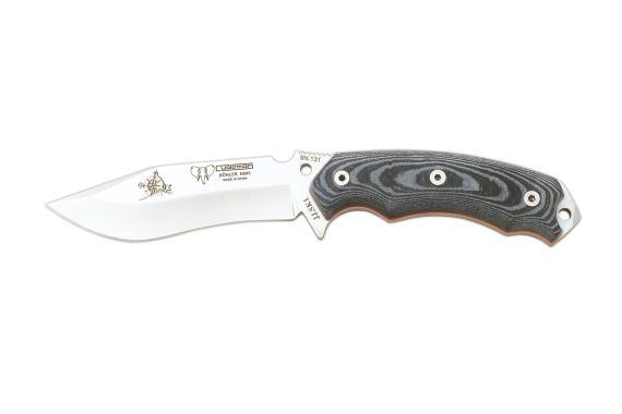 Cudeman Tactical & Survival Knife with 12 cm Böhler N-695 Steel Blade & Black Micarta Handle + Black Kydex Sheath
