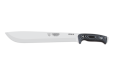 Cudeman Tactical & Survival Knife with 31 cm Molybdenum Vanadium Steel Blade & Black Micarta Handle + Black Leather Sheath