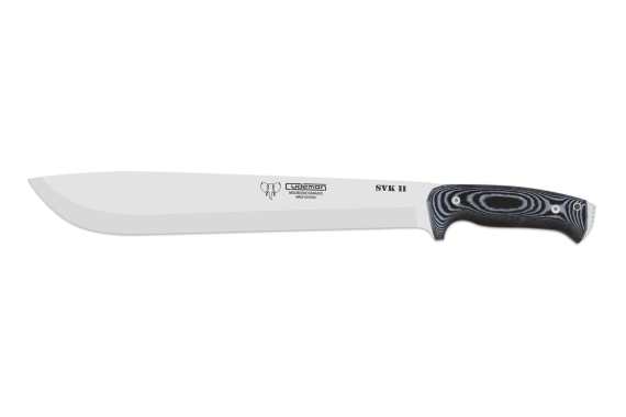 Cudeman Tactical & Survival Knife with 31 cm Molybdenum Vanadium Steel Blade & Black Micarta Handle + Black Leather Sheath