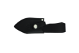 Cudeman Tactical & Survival Knife with 9 cm Böhler N-695 Steel Blade & Orange G10 Handle + Black Leather Sheath