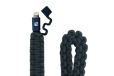 Dark Energy Survival Paracord Lightning Charging Cable-Black