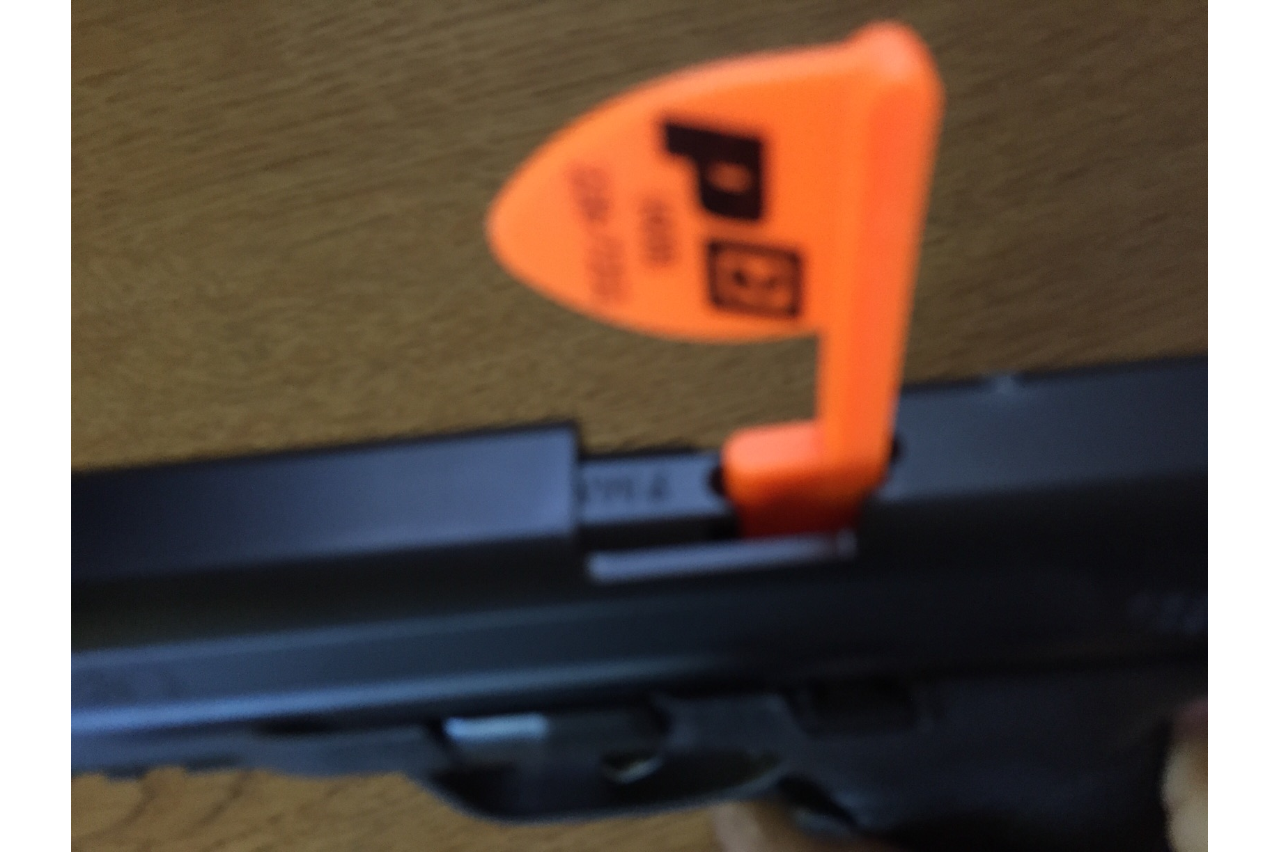 OBI-YELLOW Empty Chamber Safe Chamber Flags Rifle Pistol Range Safety  ORANGE 